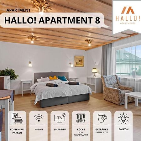 Sehr Gemuetliche Ferienwohnung In Bester Lage Mit Grossem Sonnenbalkon L Innenstadtnaehe L 1 Minute Zum Bahnhof L Kueche L Tv L Free-Wlan L Willkommen Im Hallo!-Apartment 8 Bad Worishofen Ngoại thất bức ảnh